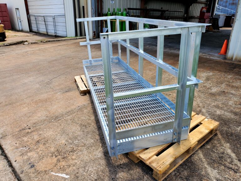 Galvanized Handrail Platform