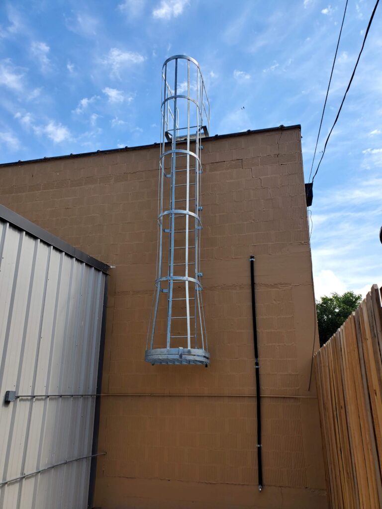 OSHA Compliant Caged Ladder